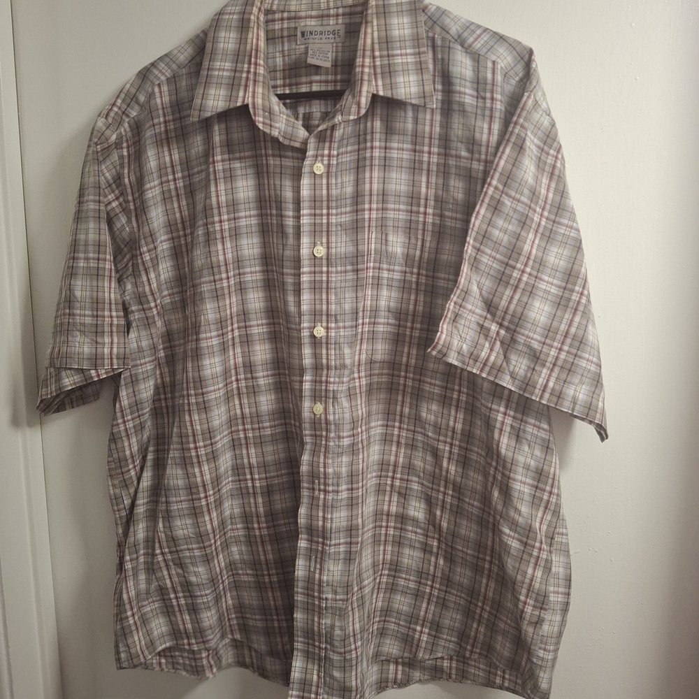 Men's Plaid Short Sleeve Shirt